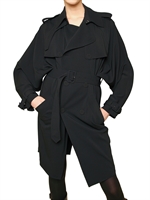 JEAN-PAUL GAULTIER - RAYON STRETCH CREPE TRENCH COAT