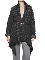NUDE - SPECKLED JACQUARD CARDIGAN SWEATER
