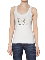 DSQUARED - DC LOGO DRUCK LEICHTES JERSEY TANK TOP