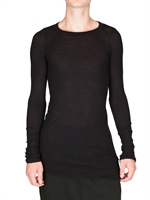 RICK OWENS - RIBBED COTTON T-SHIRT