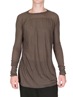 RICK OWENS - UNSTABLE COTTON JERSEY T-SHIRT