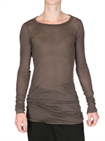 RICK OWENS - MINIRIBBED COTTON T-SHIRT