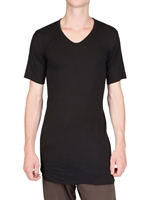 RICK OWENS - SILK VISCOSE JERSEY T-SHIRT