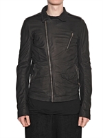 RICK OWENS - VEIL BABY CALF LEATHER JACKET