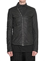 RICK OWENS - VEIL BABY CALF LEATHER JACKET
