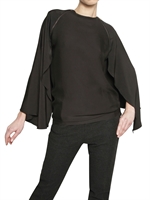 LANVIN - GEWASCHENES TECHNIK TWILL TOP