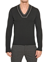 BIKKEMBERGS - V-NECK WOOL SWEATER