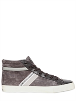 BIKKEMBERGS - PLUS SNEAKERS IN CAMOSCIO E PELLE