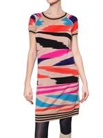 MISSONI - MACRO SLUB WOLL STRICK KLEID