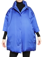 JIL SANDER - SHINY SILK POPLIN DOWN JACKET