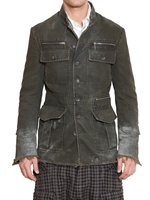JOHN GALLIANO - COTTON CANVAS COLONIAL JACKET