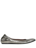 LANVIN - METALLIC CALF BALLERINA FLATS