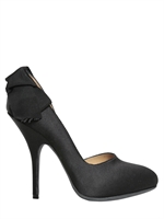 LANVIN - 130 MM SATIN BOW PUMPS