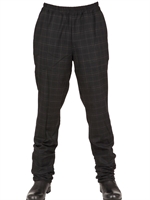 KRIS VAN ASSCHE - PLAID PATTERN WOOL TROUSERS