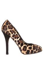 DOLCE & GABBANA - 120MM PONYSKIN LEOPARD PRINT PUMPS