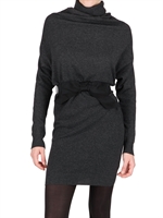 LANVIN - DRAPIERTES WOLL STRICK KLEID