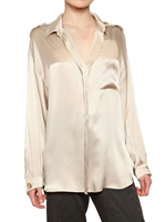 LANVIN - SILK WASHED SATIN SHIRT