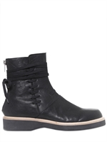 KRIS VAN ASSCHE - STIVALI IN PELLE CON STRINGHE LATERALI