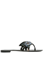 GIUSEPPE ZANOTTI - PONY SKIN MULTI SWAROVSKI FLATS