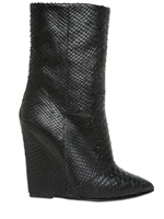 GIUSEPPE ZANOTTI - 120MM PYTHON PRINT LOW BOOT WEDGES