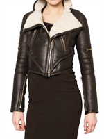 GIVENCHY - SHEARLING BIKER LEATHER JACKET