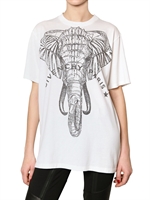 GIVENCHY - ELEPHANT DRUCK JERSEY ÜBERGROßES T-SHIRT
