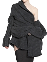 HAIDER ACKERMANN - WOOL MOHAIR KNIT CARDIGAN SWEATER