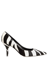 DOLCE & GABBANA - 70MM ZEBRA PRINTED PONY PUMPS