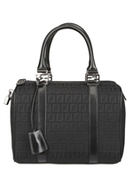 FENDI - ZUCCHINO JACQUARD  BOSTON TOP HANDLE