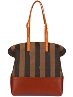 FENDI - 2BAG PEQUIN JACQUARD BORSA IN PELLE