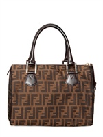 FENDI - ZUCCA JACQUARD CHEF BOSTON TOP HANDLE