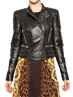 VERSACE - NAPPA BIKER LEATHER JACKET