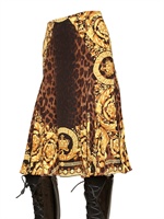 VERSACE - BAROCK ANIMALIER CREPE DE CHINE ROCK