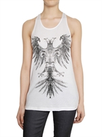 ALEXANDER MCQUEEN - ADLER DRUCK BAUMWOLL JERSEY TANK TOP
