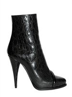 GIVENCHY - 120MM CROCO PRINT CALFSKIN LOW BOOTS