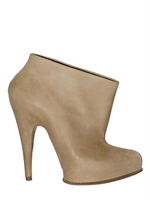GIVENCHY - 140MM NABUCK ZIP AROUND LOW BOOTS