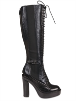 GIVENCHY - 130MM CALFSKIN LACE UP BOOTS