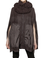 AVIU - DEGRADÈ ALPACA AND NYLON CAPE JACKET