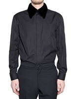 GIVENCHY - MINK FUR & POPLIN SHIRT