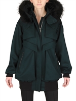 FELIPE OLIVEIRA BAPTISTA - PARKA CON CAPPUCCIO E PELLICCIA