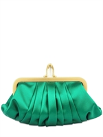 CHRISTIAN LOUBOUTIN - LOUBI CROISSANT SATIN CLUTCH