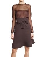 VALENTINO - SEIDEN CHIFFON FLUID ZOBEL KLEID
