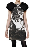 GIAMBATTISTA VALLI - DRUCK WOLL CREPE KLEID