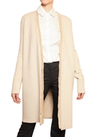 JIL SANDER - SHEARLING VEST CASHMERE SWEATER