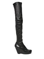 RICK OWENS - 120MM CALF STRETCH CUISSARD BOOTS
