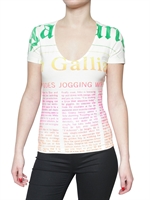 GALLIANO - DEVORÉ GAZETTE JERSEY T-SHIRT