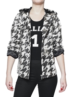 GALLIANO - PIED DE POULE RAINCOAT