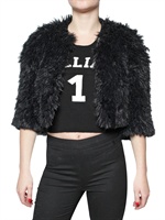 GALLIANO - FAUX FUR BOLERO JACKET