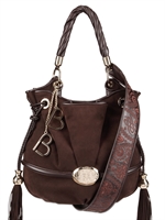 LANCEL - BRIGITTE BARDOT ALCANTARA TOP HANDLE