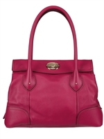 LANCEL - MYSTERE MEDIUM LEATHER TOP HANDLE